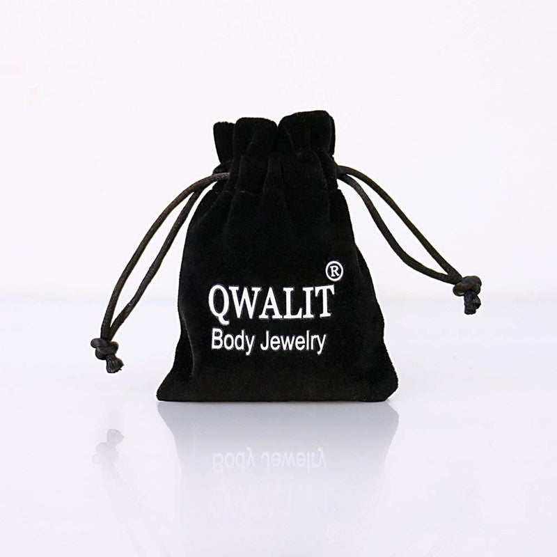 QWALIT 14g Belly Button Nipple Rings Replacement Balls 5mm Externally Threaded Surgical Steel Plastic Balls Arrow for Industrial Barbell Navel Tongue Piercing Parts 5mm - Image 4